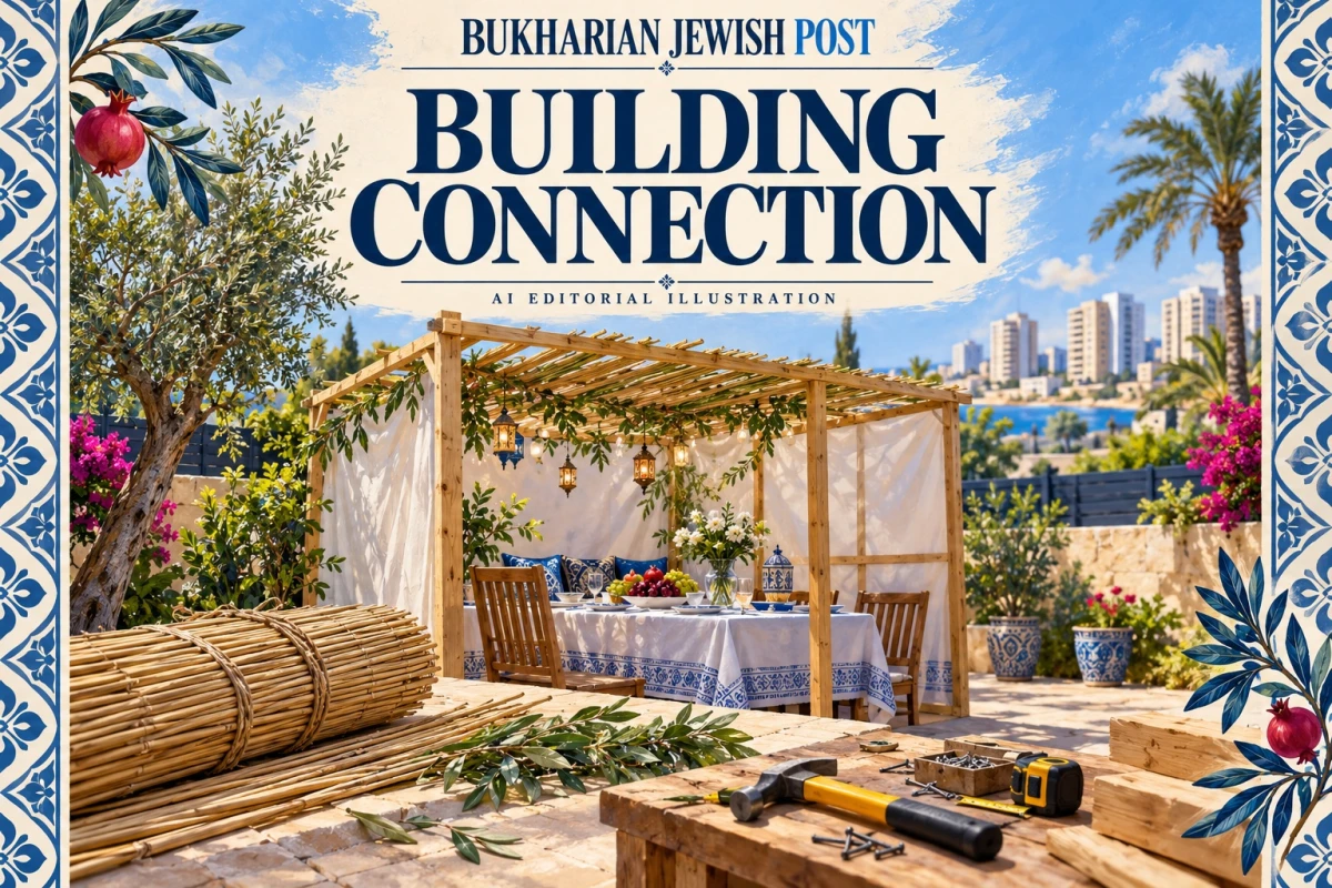 From Tajikistan to Ashdod: A Bukharian Times Correspondent Builds His First Sukkah