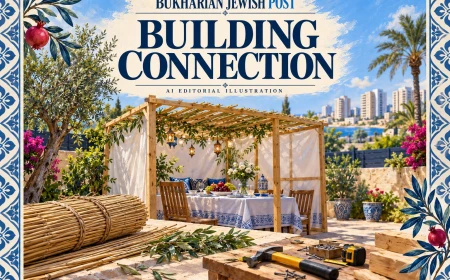 From Tajikistan to Ashdod: A Bukharian Times Correspondent Builds His First Sukkah